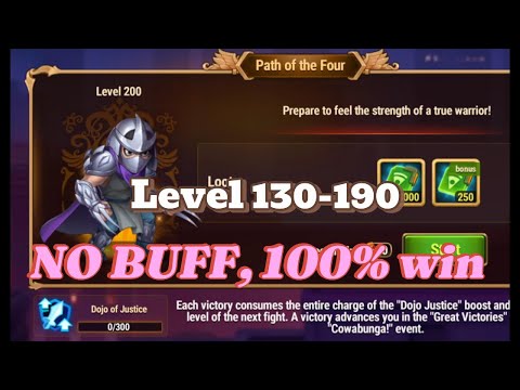 Level 130-190 Path of Four 100% WIN! Hero Wars Dominion Era