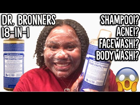 DR. BRONNERS PEPPERMINT 18-IN-1 PURE CASTILE SOAP ON NATURAL HAIR