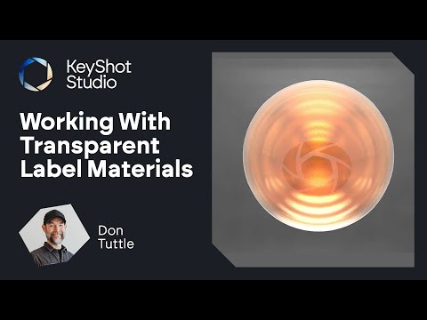 KeyShot Quick Tip - Working With Transparent Label Materials