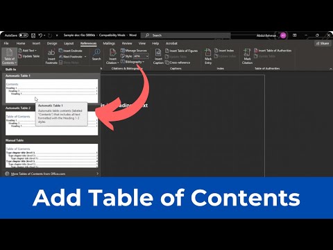 How to Add Table of Contents in Word (Quick & Simple)