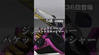 スプラトゥーン甲子園2023から分かるナワバリ最強武器ランキング！#shorts #スプラトゥーン3 #スプラトゥーン甲子園#ナワバリバトル#最強武器#ランキング