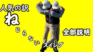 golf人気の訳、ねじらないスイング全部説明