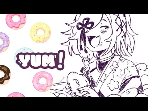 【Cooking Handcam】making donuts from scratch!!