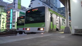 【山手線】　　秋葉原駅　動画　　外回り　加速　減速　走行音　発車メロディ　駅放送      Japan, Tokyo, Akihabara Station, Yamanote Line