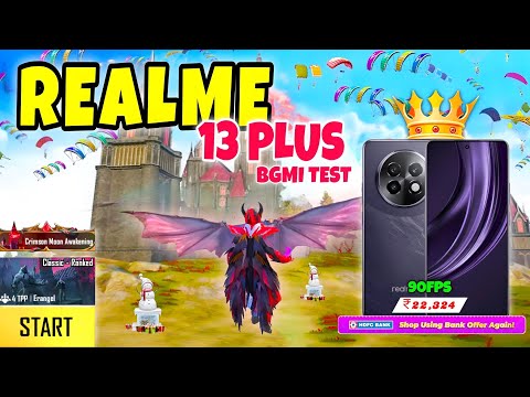 Realme 13 plus 🔥 bgmi 90 fps test 3.4 update| dimensity 7300 energy🔥