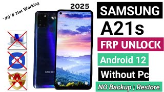 Samsung A21s Frp Bypass Android 12 Video 2025 | Samsung Frp Bypass TalkBack Not Working | hard Reset