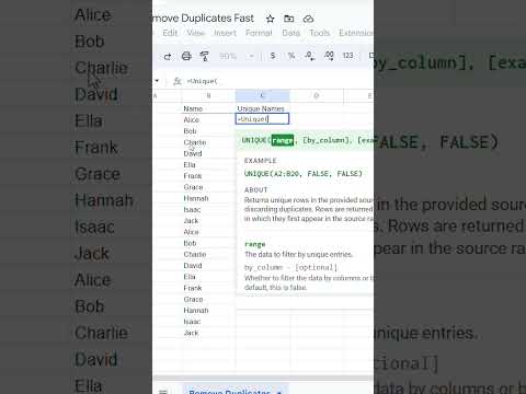 Quick Guide: Removing Duplicates in Google Sheets #googlesheets