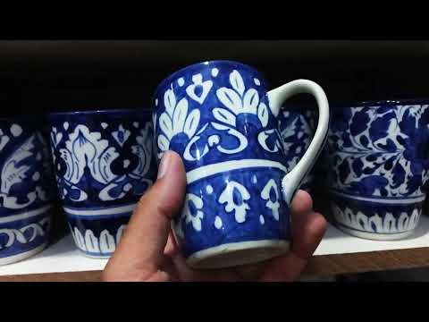 Blue Pottery Mug