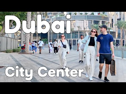 Dubai 🇦🇪 Amazing Burj Khalifa, City Center, Walking Through Dubai's Futuristic Cityscape [4K]