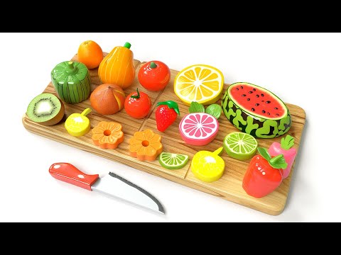 Satisfying Video | Compilation | Cutting Plastic Fruits and Vegetables ASMR | Relaxing Video ASMR