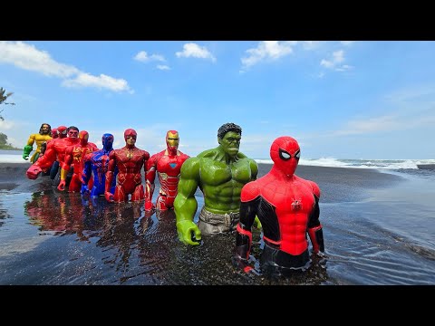 MARVEL SPIDEY & TEAM HULK VS VENOM, SPIDER-MAN VS TEAM CAPTAIN AMERICA VS BLUE IRON MAN PART 234