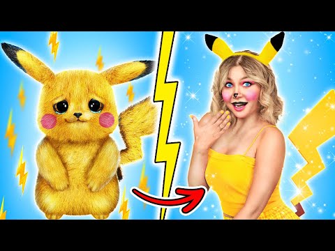 Extreme MAKEOVER for PIKACHU! TikTok HACKS from Pokémon in Real Life by La La Life Emoji