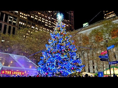 Bryant Park Tree Lighting 2024 🎄