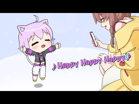 Happy Okayu (Cat Meme)【Hololive Animation/OkaKoro】