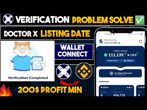 Doctor X Airdrop Listing Date &TGE UPDATE| Doctor x kyc verification problem |doctor x airdrop price