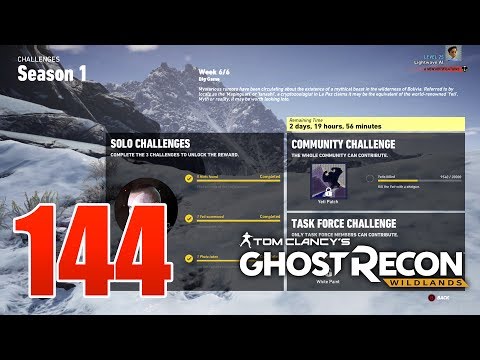 Ghost Recon Wildlands Ep 144 - S01W06 Solo Challenge - Summon and kill THE YETI!