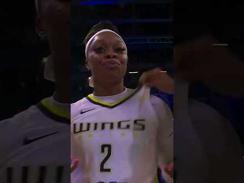 Vet Odyssey Sims Poppin Collars after #DallasWings beat Lynx! #shorts #wnba #ballislife #viral