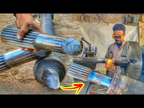 Amazing Rebolding Truck Splined Broken Drive shaft |