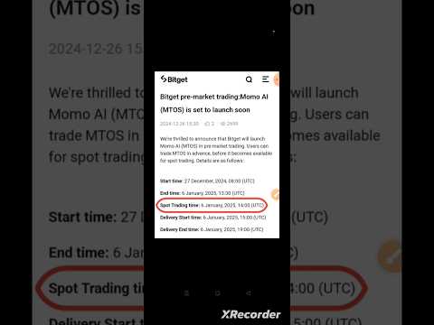 MomoAi MTOS Token Listing Date