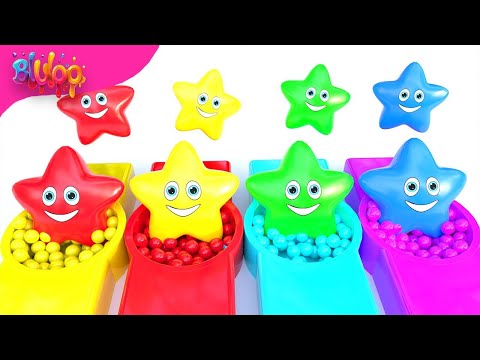 Twinkle Twinkle Colorful Stars | BluLoo Nursery Rhymes & Kids Songs