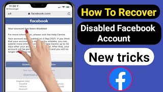 How To Recover Disabled Facebook Account 2023 || Facebook Disabled Account Recovery