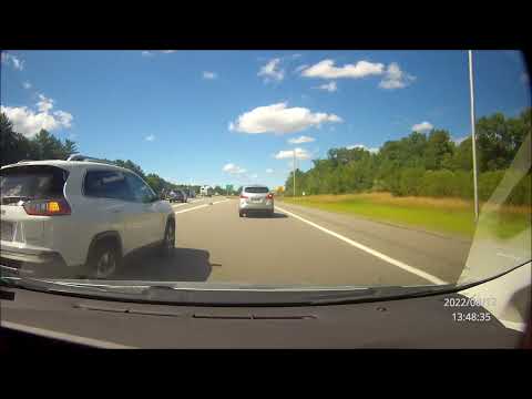 Aggressive cut-off almost causes accident.