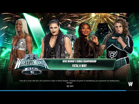 WWE 2K24 JADE CARGILL VS RHEA RIPLEY VS BIANCA BELAIR VS. PIPER NIVEN WWE WOMENS WORLD CHAMPIONSHIP!