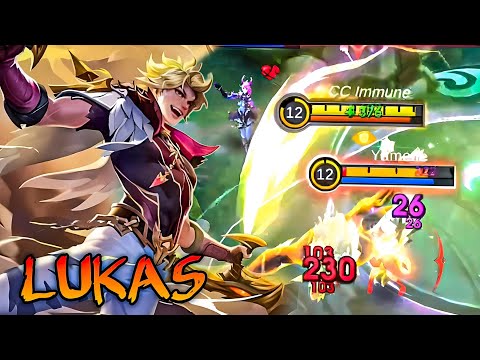 New Hero Lukas, Gameplay - New OP! Hero Lukas | Mobile Legends ( S35 )