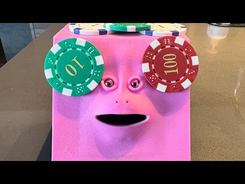 ASMR💥FACEBANK DON’T LIKE PLASTIC MONEY CHIPS #facebank #funnytoy