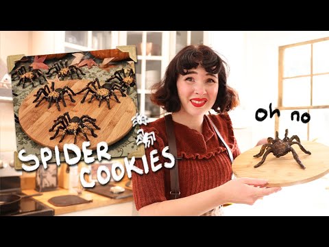 I Tried Following a Christine McConnell Tutorial (spider cookies!)