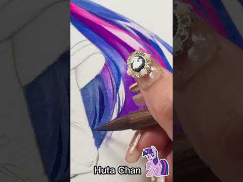 Drawing Twilight Sparkle into Human - My Little Pony | Huta Chan #shorts