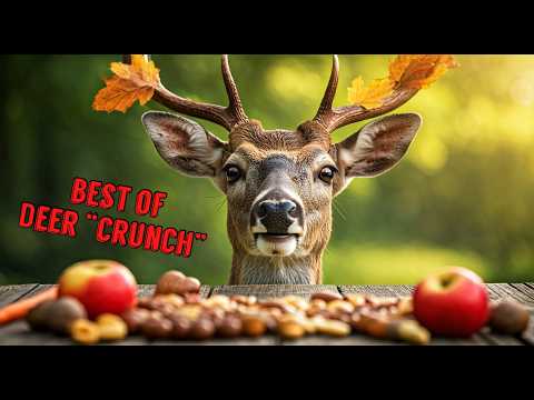 The Best of Whitetail Deer "CRUNCH" Sounds! Trail Camera: Pure ASMR wildlife eating crunch sounds!