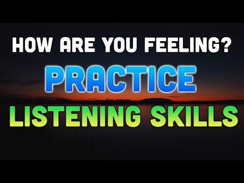 English Listening Skills - Speaking Practice - How are you feeling?