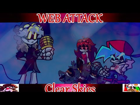 Friday Night Funkin' WEB ATTACK (Murder Drones FNF Mod) It's N VS BF in Clear Skies