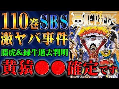 裏切りを匂わせていた黄猿の本心がSBSで判明！三大将の目的の違いが海軍に悪影響を及ぼす！？ジンベエの未来は「夢の果て」が実現された世界！【 ワンピース 110巻 SBS】