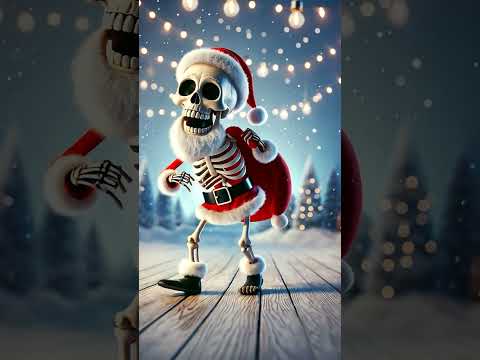 Skeleton Crazy Dance Show  #christmas #skeletondance #trending  #shortsfeed