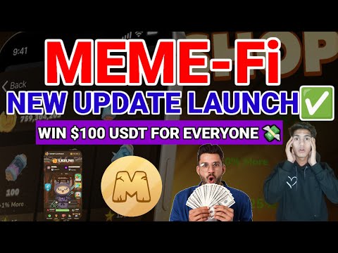 MEME-Fi Win $100 USDT For Everyone New Big Update Listing In 9 October 💸