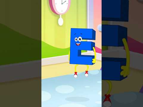 Five Little Alphabets #shorts #abcsong #rhymes #preschool