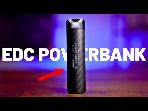 EDC Powerbank | Nitecore Carbon Battery 6K and Runtime Extender for Nitecore Headlamps