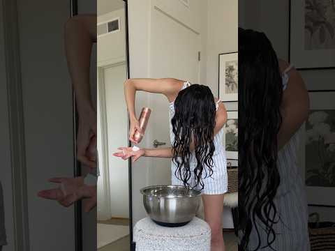 VIRAL HAIR BOWL METHOD (i have wavy hair?!) #hairtutorial