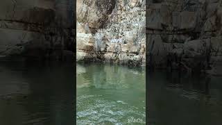 Boating at Bhedaghat Jabalpur         #india #bhedaghat #boating #naukavihar #mptourism