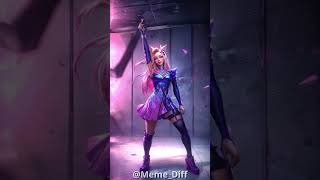 K/DA Code:Pink Ahri and Evelynn #kda #leagueoflegends #aiedit #dance #music #shorts #trending