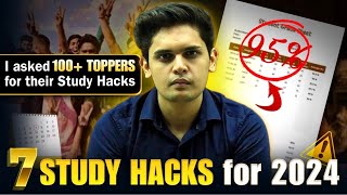 7 Study Hacks For 2024🔥| Must Watch Video for Every Student| Prashant Kirad