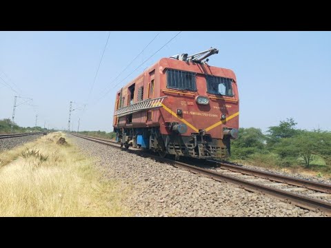 "Rare Capture"Railway Inspection Train Without Pantograph Max Speed 65 KMPH