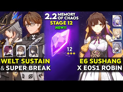 E2 Welt Super Break & E6 Sushang x E0S1 Robin | MOC 12 v2.2 | Honkai Star Rail.