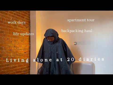 days in my life // apartment tour, work days, backpacking haul :)