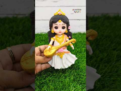 Navaratri Special 🙏🎊💕(Day-7) Maa Saraswati Devi Making With Clay 💕🙏🥥🌺Jai Maa Durga🙏🥥🌺