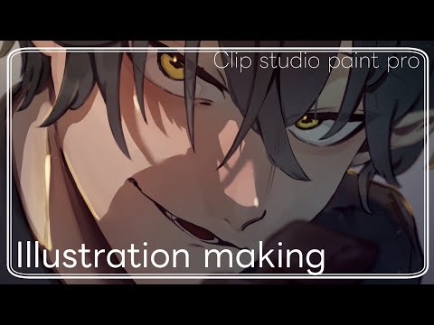 【CLIP STUDIO PAINT PRO】創作男子🌙描いてみた【Timelapse】