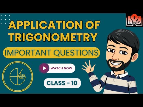 Application of Trigonometry | Important Questions of Class 10 Maths | Trigonometry Class 10 |