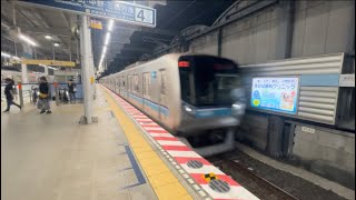 【通過速度は地下鉄一！】東西線快速の高速通過シーンin妙典駅